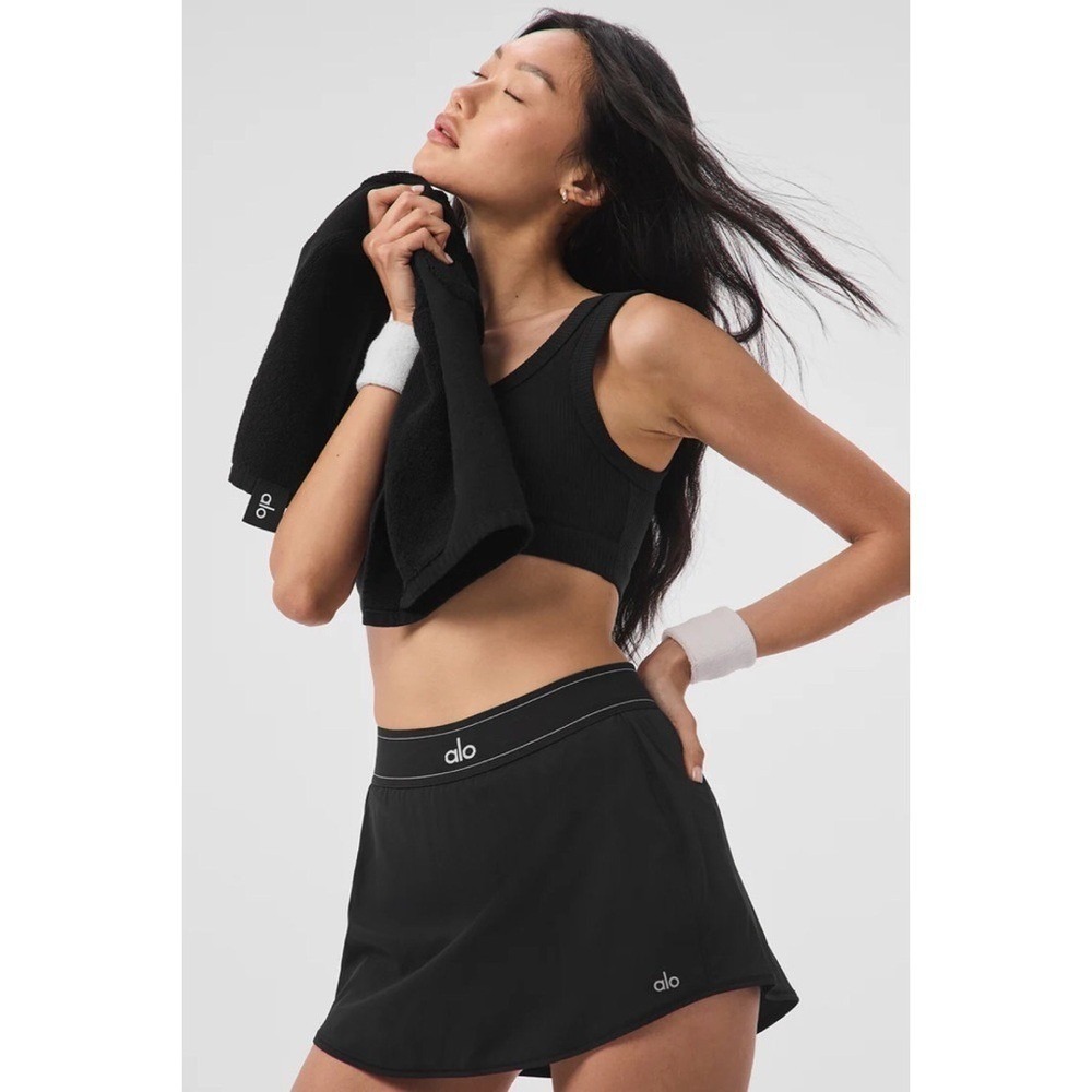Alo Yoga Match Point Tennis Skirt Black XS - Picture 6 of 14